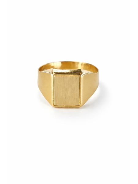 Acquista ora anello uomo rettangolare in oro 750 su elefantebianco.jewelry