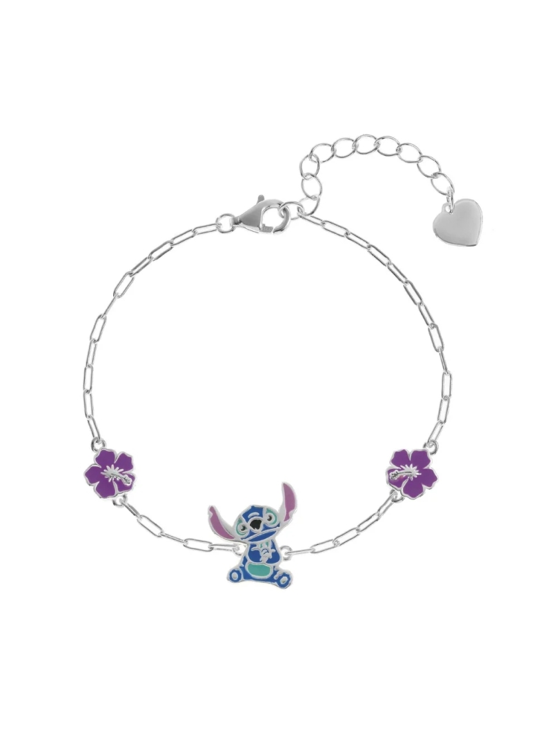 Acquista ora bracciale stitch con due fiori disney su elefantebianco.jewelry