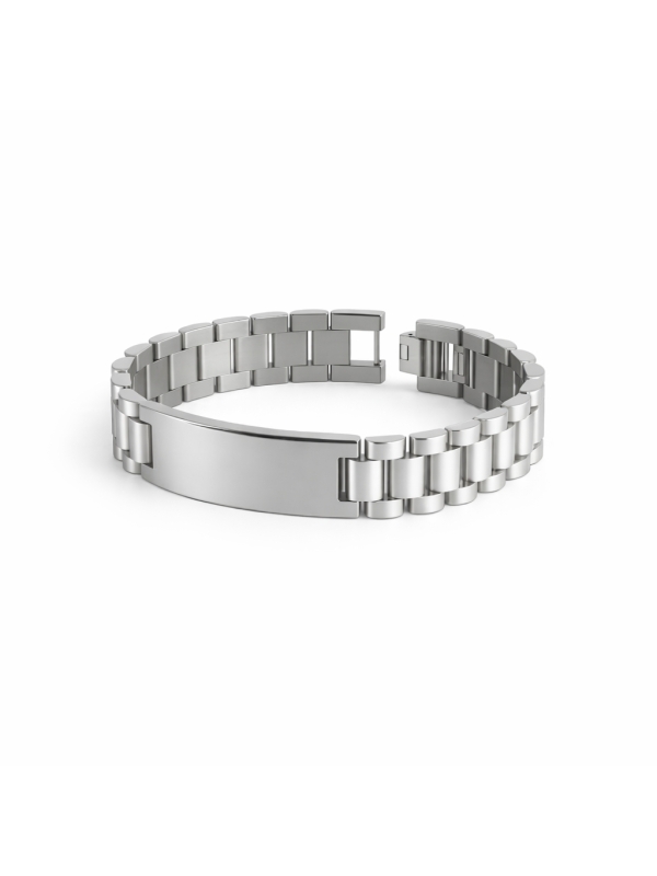 Acquista ora bracciale maglia president fotoincisione su elefantebianco.jewelry