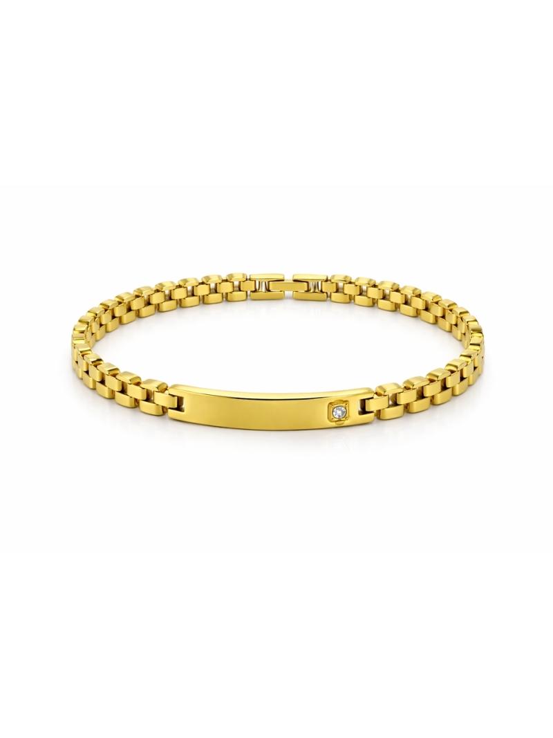 Acquista ora bracciale mod rolex con targa e zircone  (incisione omaggio) su elefantebianco.jewelry