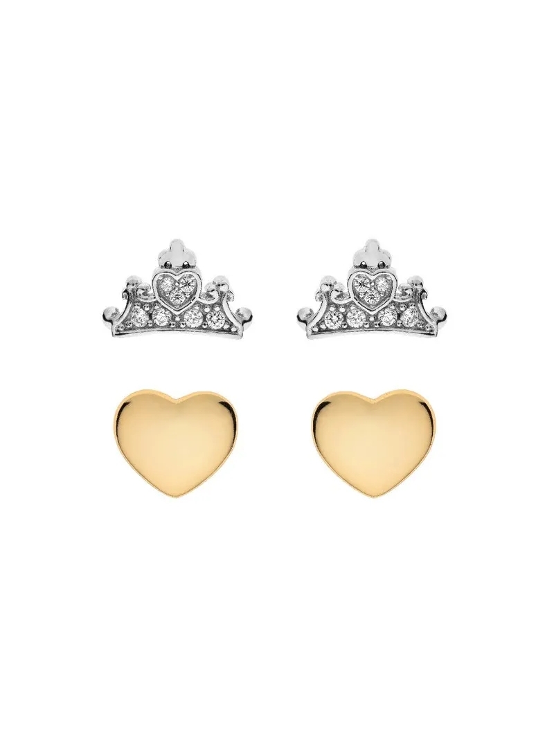 Acquista ora set orecchini cuori e corona disney su elefantebianco.jewelry