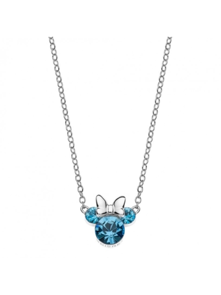 Acquista ora collana minnie azzurra disney su elefantebianco.jewelry