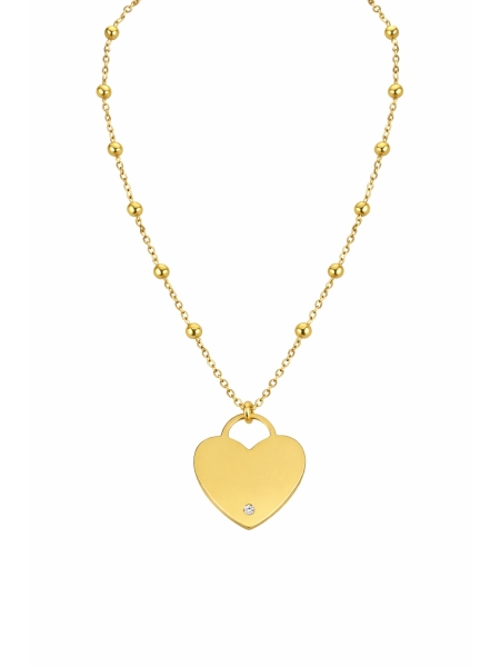 Acquista ora collana cuore con punto luce (incisione omaggio) su elefantebianco.jewelry 2