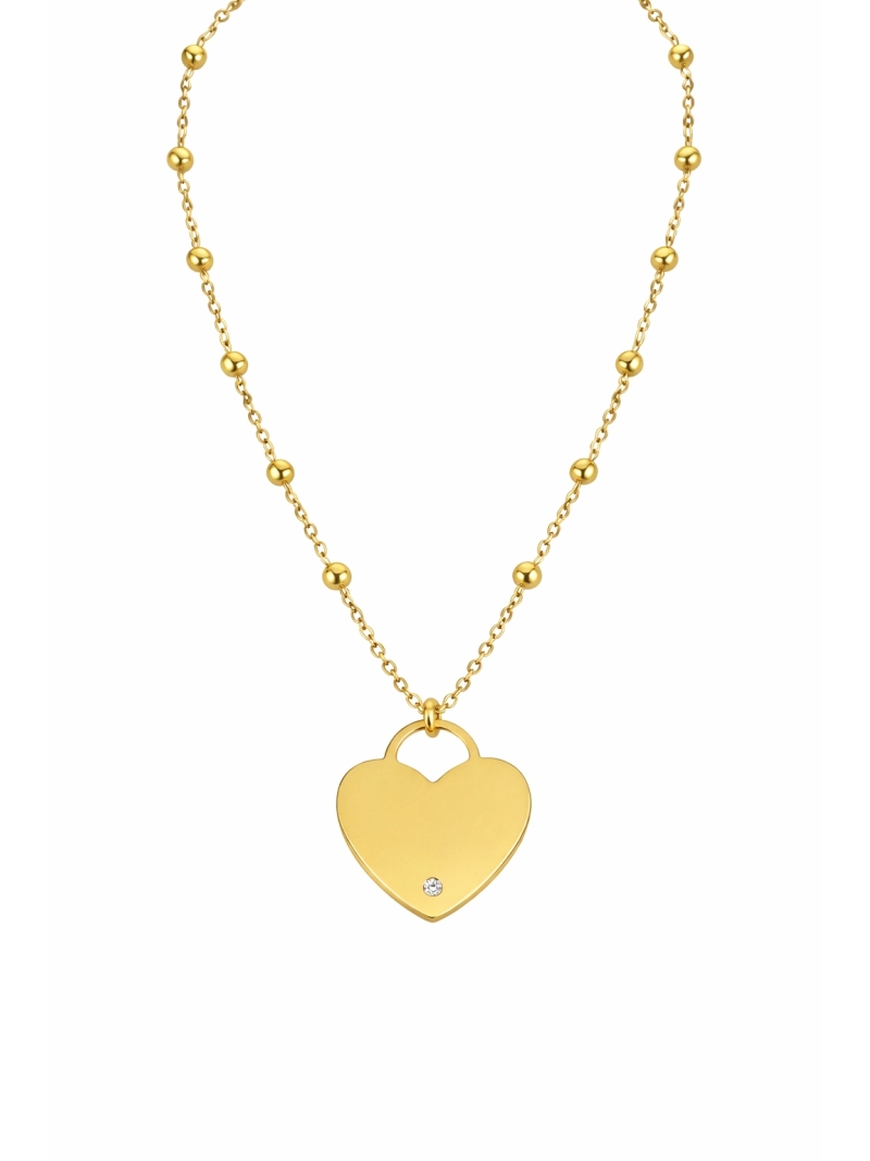 Acquista ora collana cuore con punto luce (incisione omaggio) su elefantebianco.jewelry