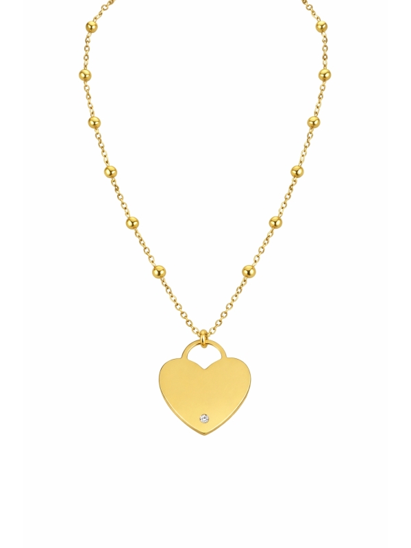 Acquista ora collana cuore con punto luce (incisione omaggio) su elefantebianco.jewelry