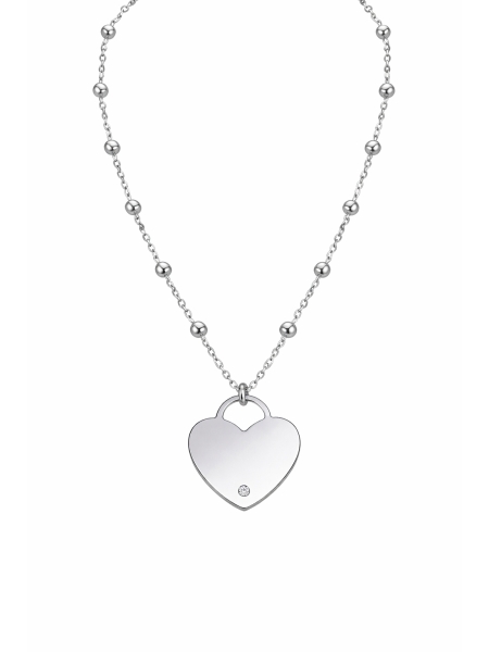 Acquista ora collana cuore con punto luce (incisione omaggio) su elefantebianco.jewelry