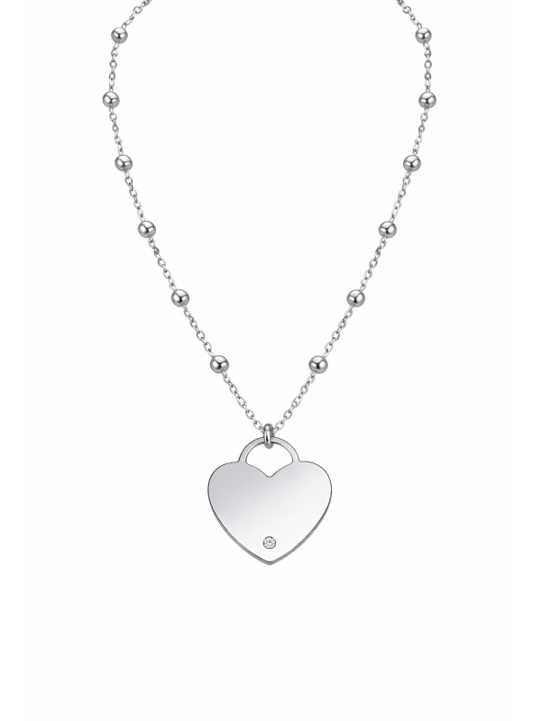 Acquista ora collana cuore con punto luce (incisione omaggio) su elefantebianco.jewelry
