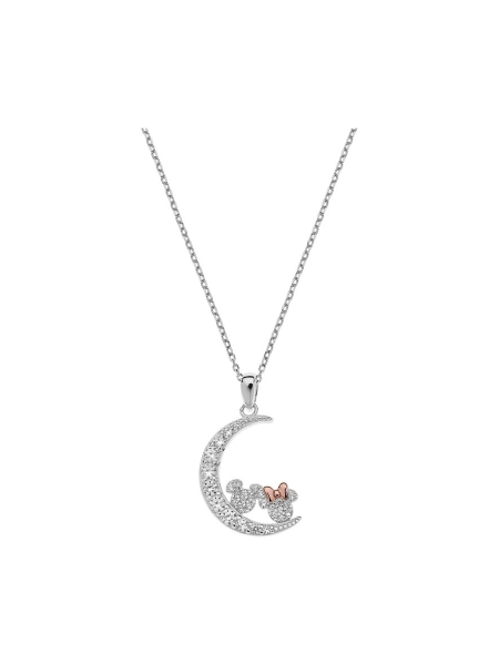 Acquista ora collana mezzaluna minnie e topolino disney su elefantebianco.jewelry