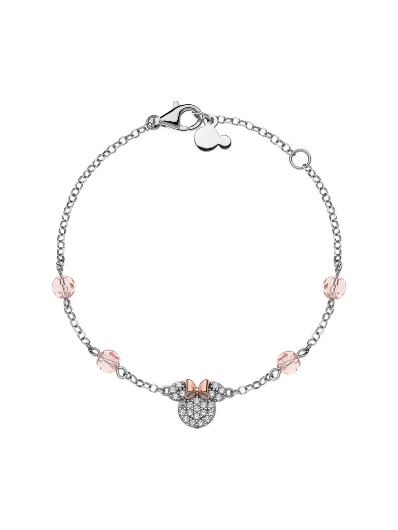 Acquista ora bracciale minnie con sfere rosa disney su elefantebianco.jewelry