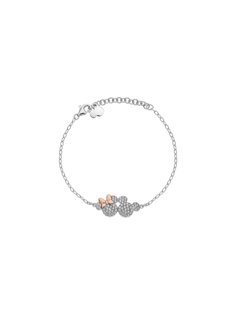 Acquista ora bracciale topolino e minnie pavè su elefantebianco.jewelry