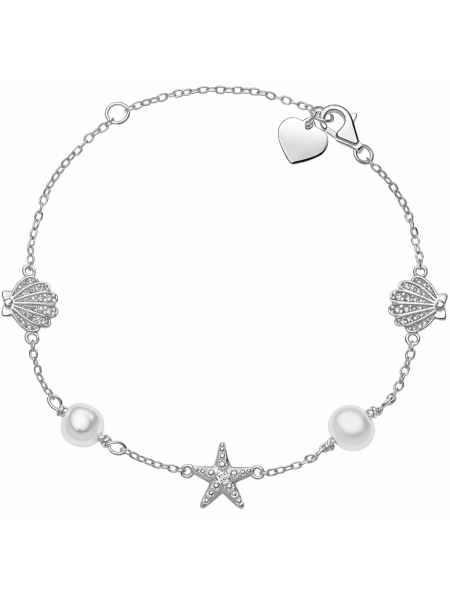 Acquista ora bracciale conchiglie e stella marina con perle disney su elefantebianco.jewelry