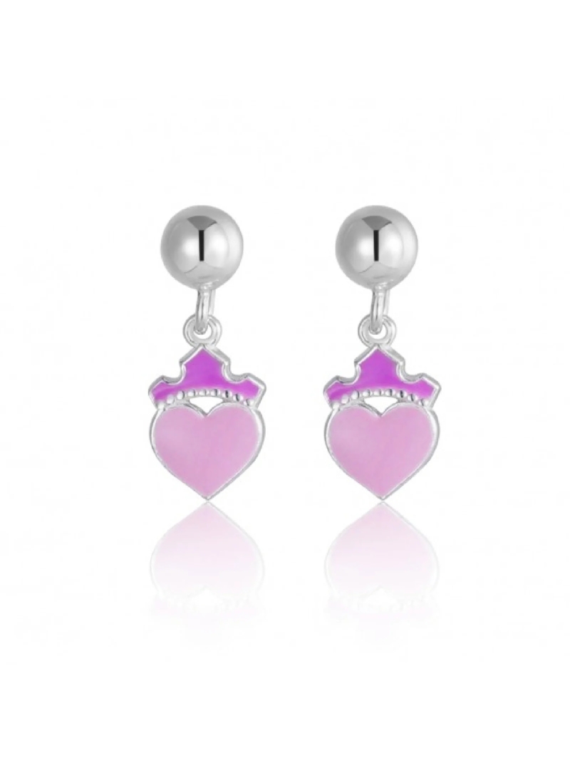 Acquista ora orecchini cuore con corona disney su elefantebianco.jewelry