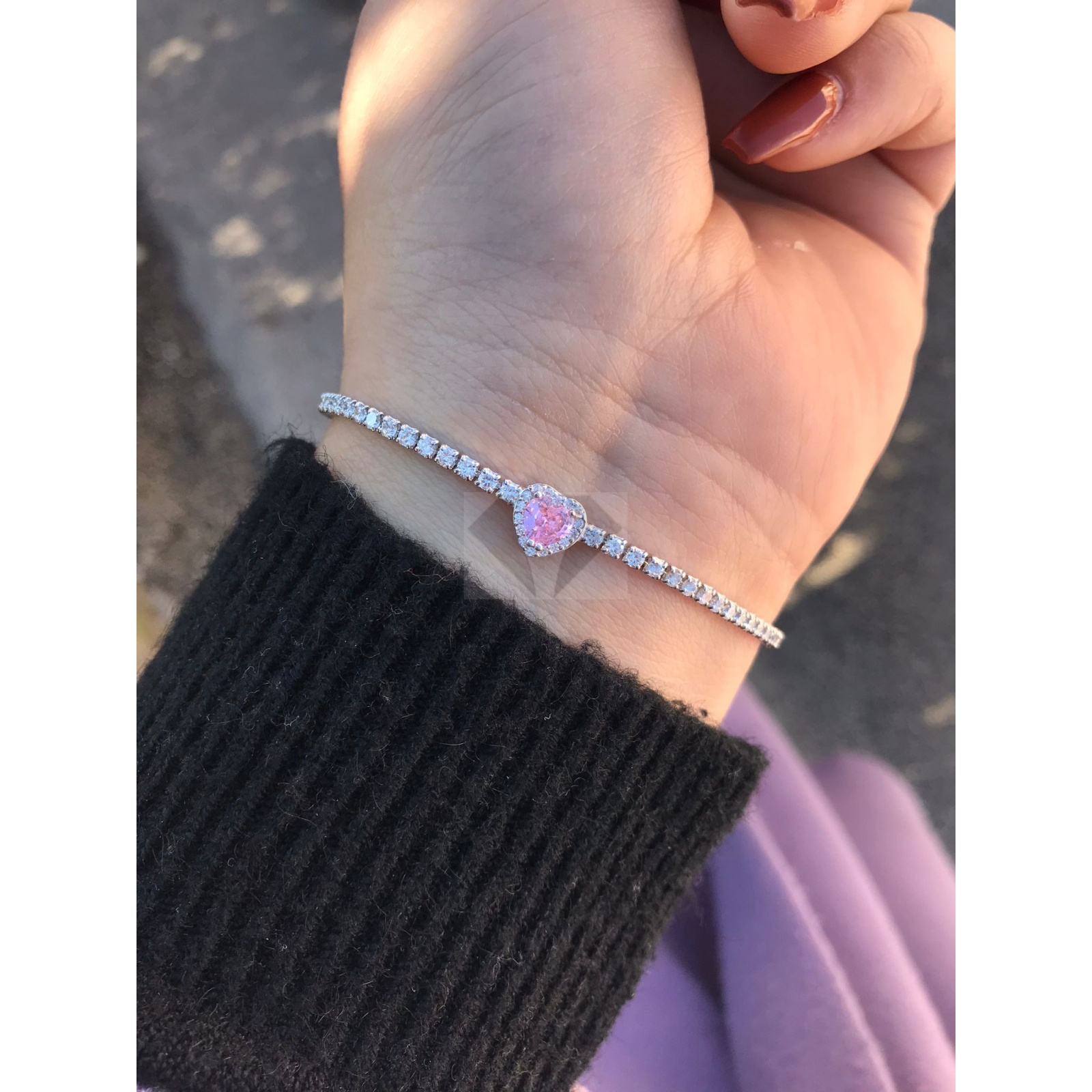 Bracciale romantic rosa