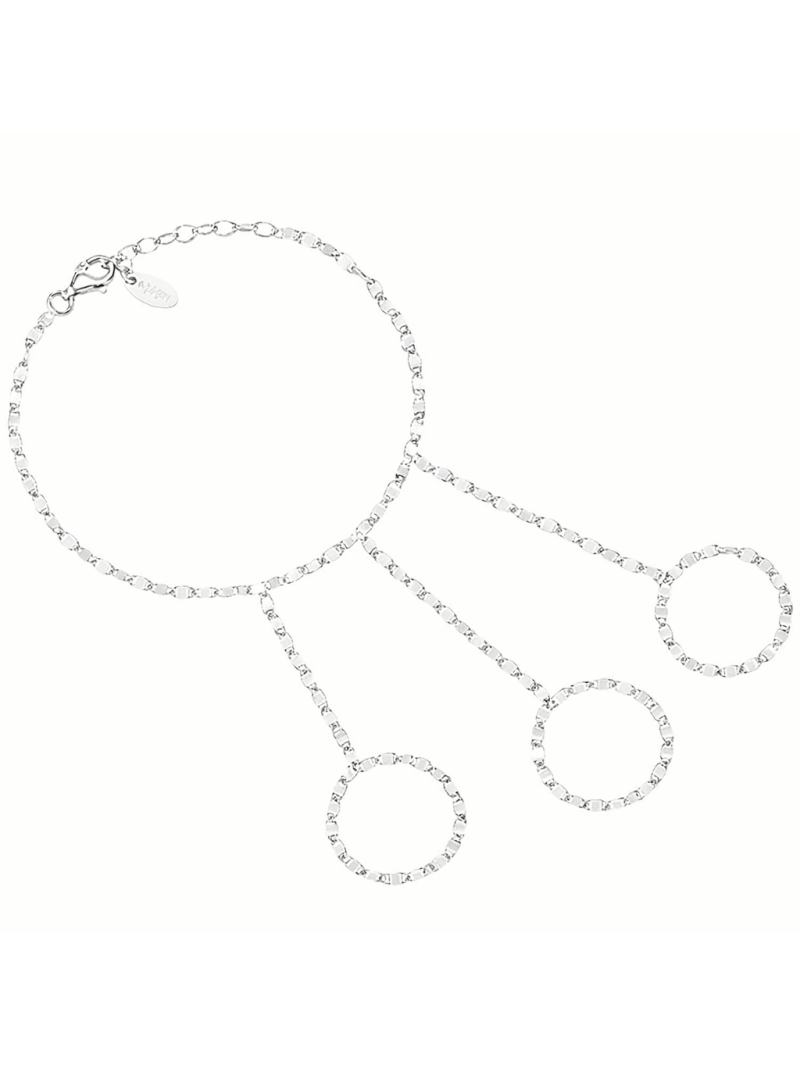 Acquista ora baciamano maglia a specchietti tre dita su elefantebianco.jewelry