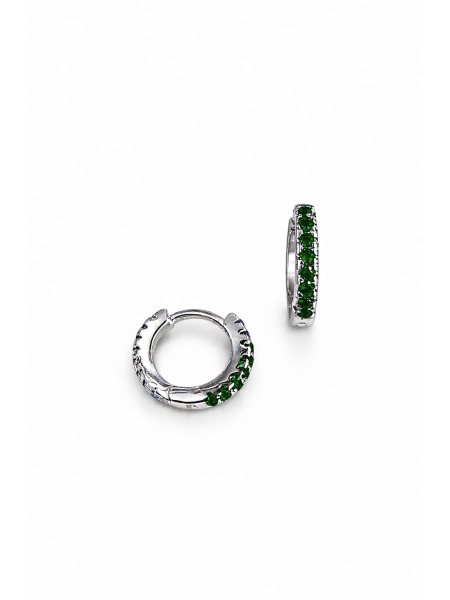 Acquista ora cerchietti mini basic avanti e dietro verde su elefantebianco.jewelry