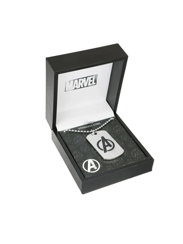 Acquista ora collana targa avengers marvel su elefantebianco.jewelry