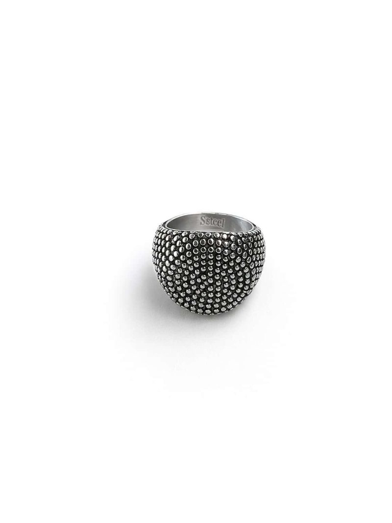 Acquista ora anello tondo puntinato su elefantebianco.jewelry
