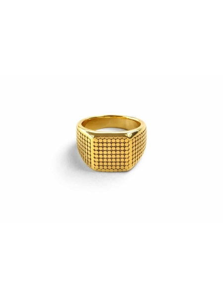 Acquista ora anello rettangolare gold su elefantebianco.jewelry