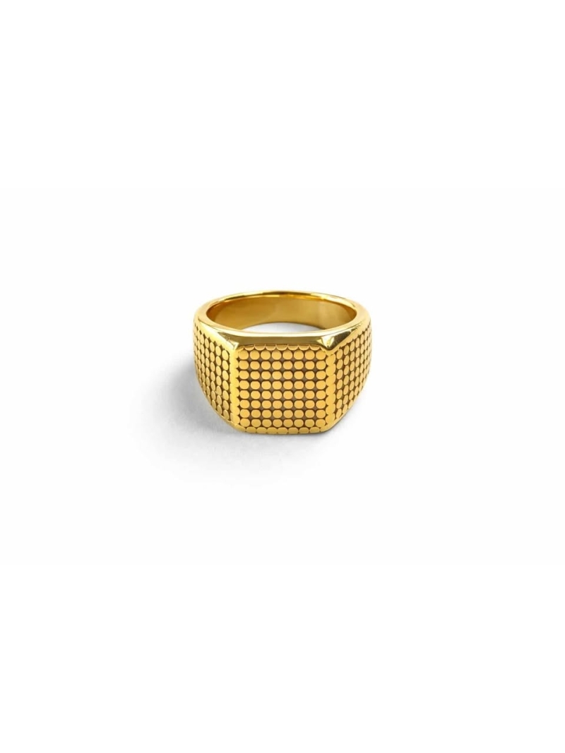Acquista ora anello rettangolare gold su elefantebianco.jewelry
