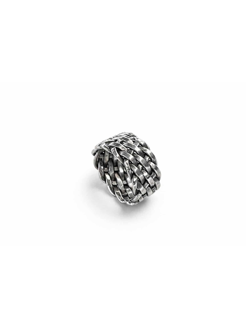 Acquista ora anello fascia intrecciato su elefantebianco.jewelry