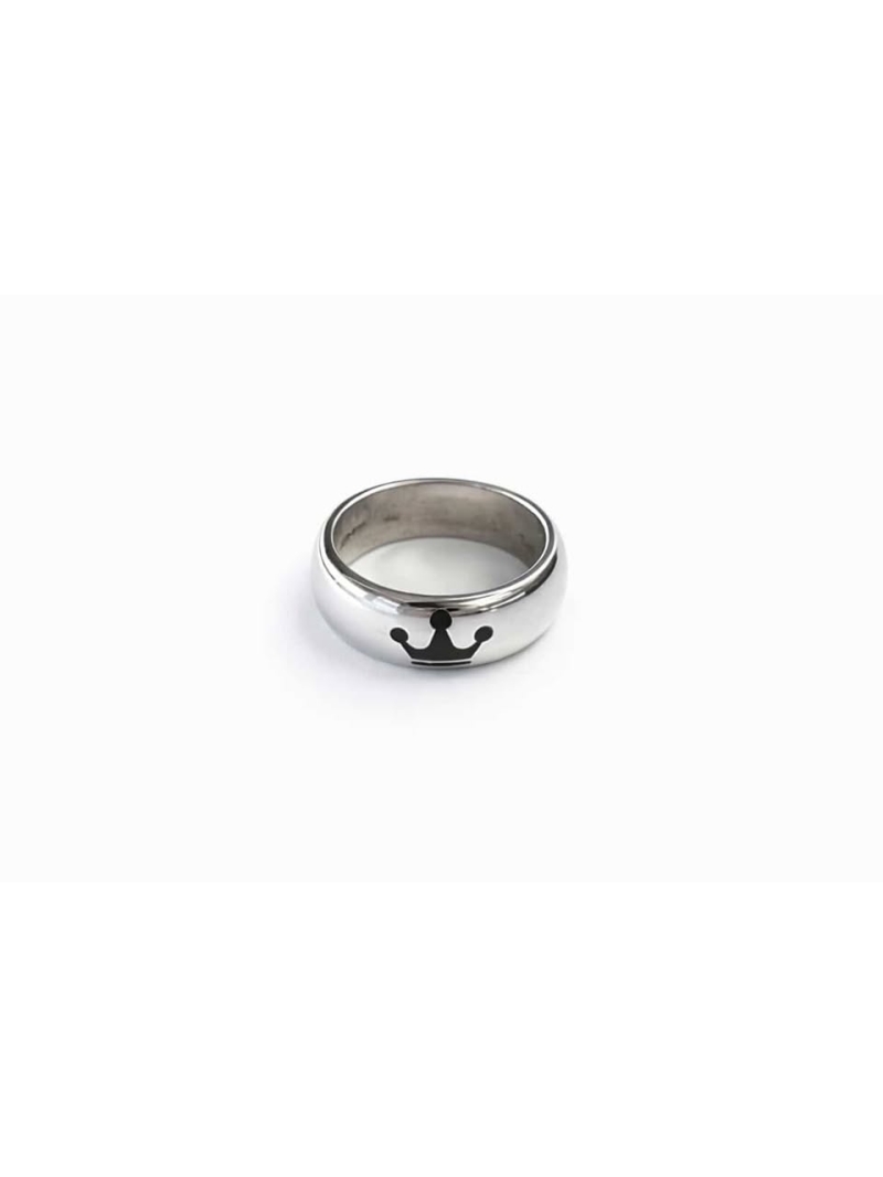 Acquista ora anello fascia con corona su elefantebianco.jewelry