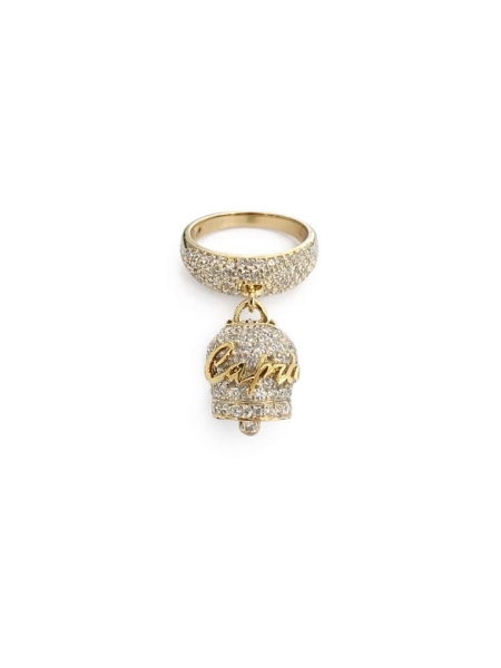 Acquista ora anello campanella capri tutto zirconato gold su elefantebianco.jewelry