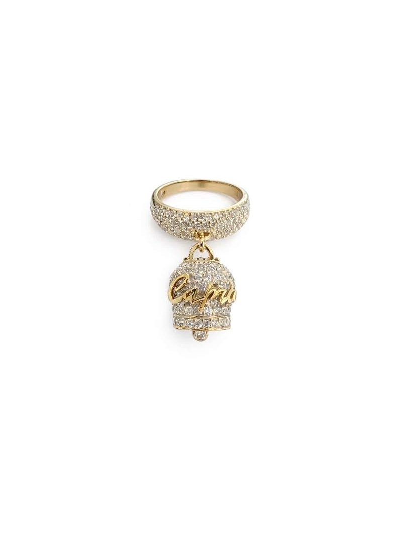 Acquista ora anello campanella capri tutto zirconato gold su elefantebianco.jewelry