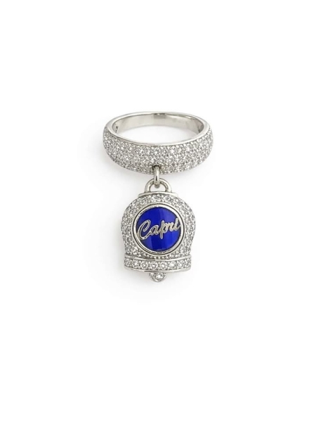 Acquista ora anello campanella capri tutto zirconato argento su elefantebianco.jewelry