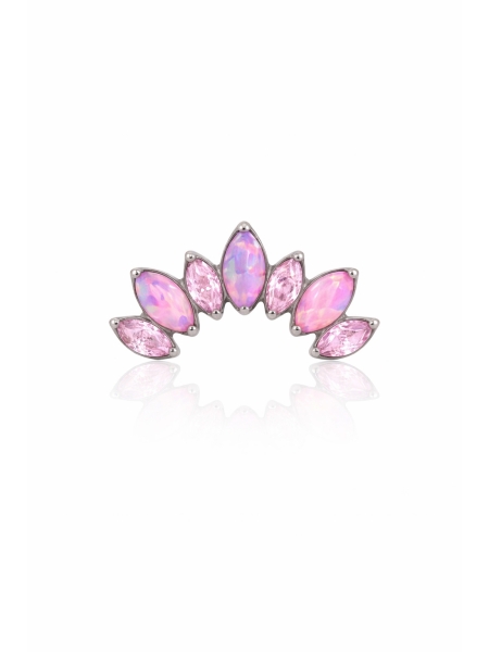 Acquista ora piercing aurora boreale rosa su elefantebianco.jewelry