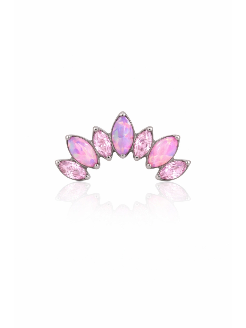 Acquista ora piercing aurora boreale rosa su elefantebianco.jewelry