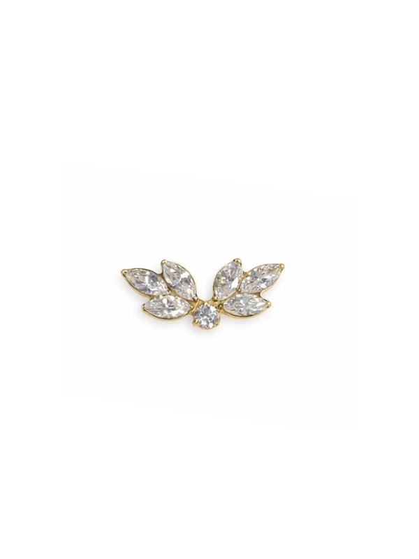 Acquista ora piercing ali di petali gold su elefantebianco.jewelry