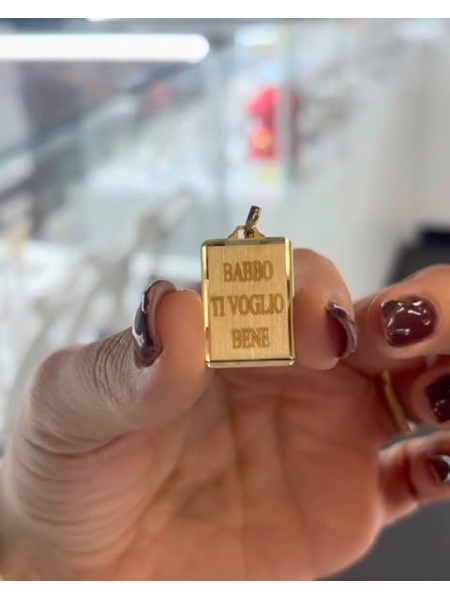 Acquista ora medaglia personalizzabile con fotoincisione oro 750 su elefantebianco.jewelry 2