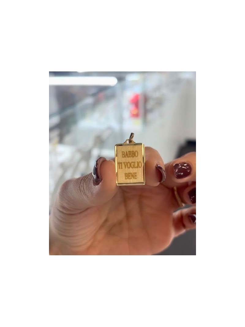 Acquista ora medaglia personalizzabile con fotoincisione oro 750 su elefantebianco.jewelry