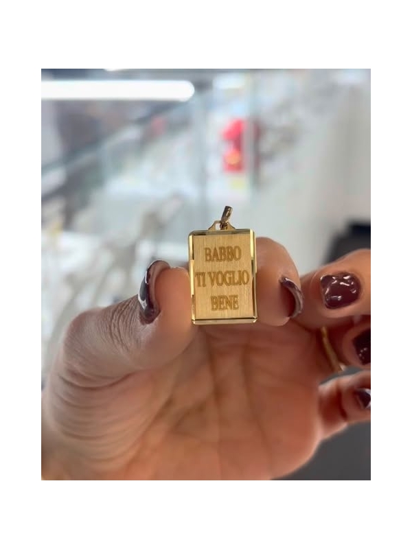 Acquista ora medaglia personalizzabile con fotoincisione oro 750 su elefantebianco.jewelry