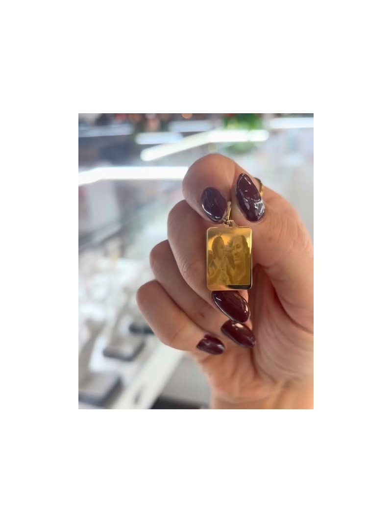 Acquista ora medaglia personalizzabile con fotoincisione oro 750 su elefantebianco.jewelry