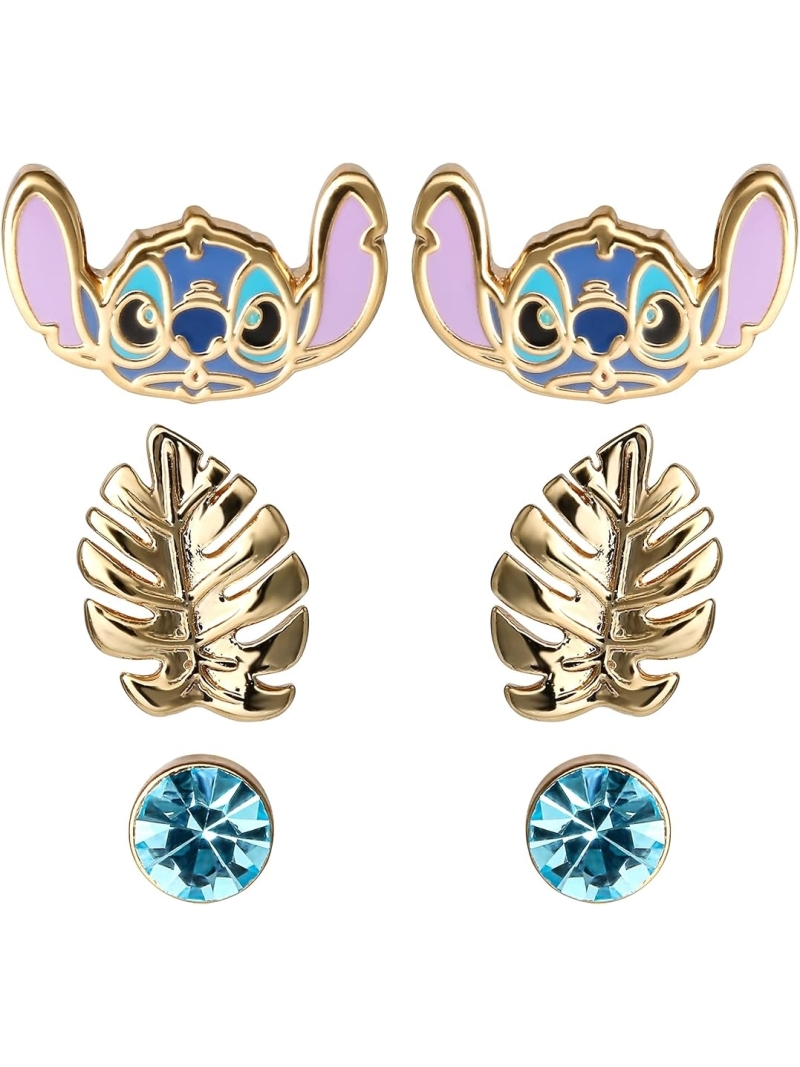 Acquista ora set 3 orecchini stitch disney su elefantebianco.jewelry