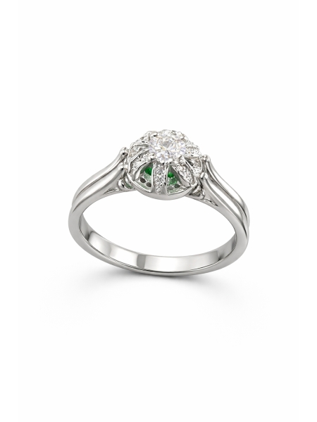 Acquista ora anello kate verde su elefantebianco.jewelry 2