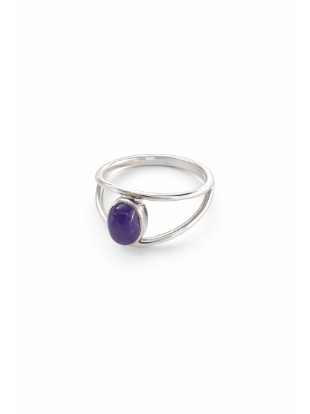 Acquista ora anello goccia centrale viola su elefantebianco.jewelry
