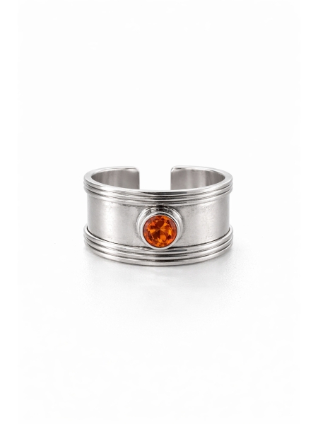 Acquista ora anello fascione con punto luce da mignolo su elefantebianco.jewelry 2