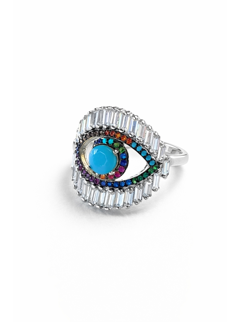 Acquista ora anello occhio greco su elefantebianco.jewelry