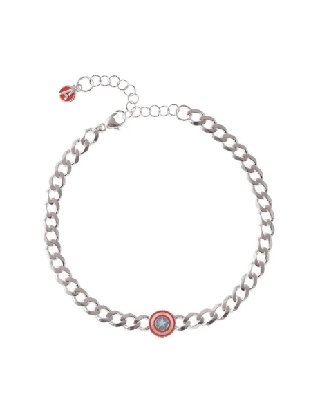 Acquista ora bracciale grumetta capitan america marvel su elefantebianco.jewelry
