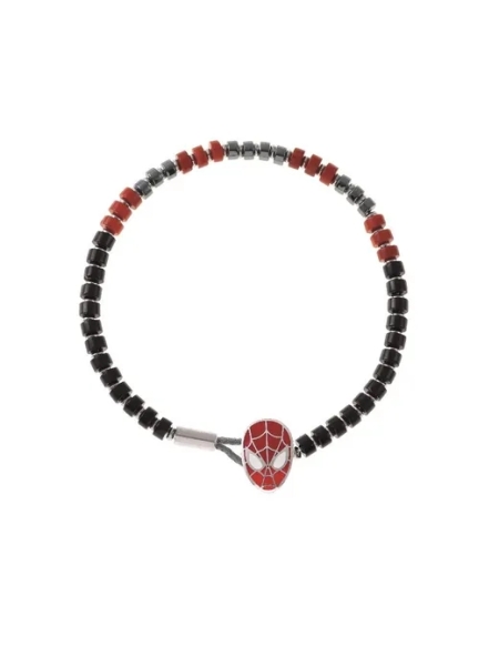 Acquista ora bracciale rosso e nero spiderman marvel su elefantebianco.jewelry