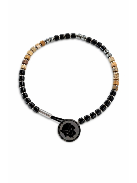 Acquista ora bracciale nero e marrone black panther marvel su elefantebianco.jewelry