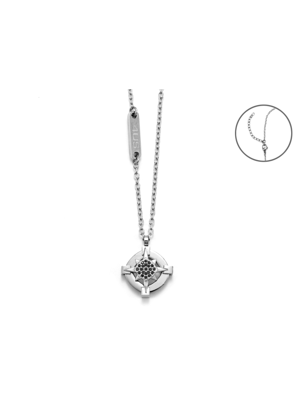 Acquista ora collana rosa dei venti zirconi neri su elefantebianco.jewelry