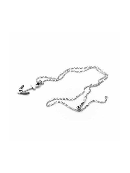 Acquista ora collana ancora nera su elefantebianco.jewelry