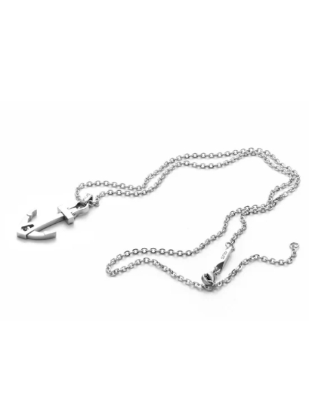 Acquista ora collana ancora zircone nero su elefantebianco.jewelry
