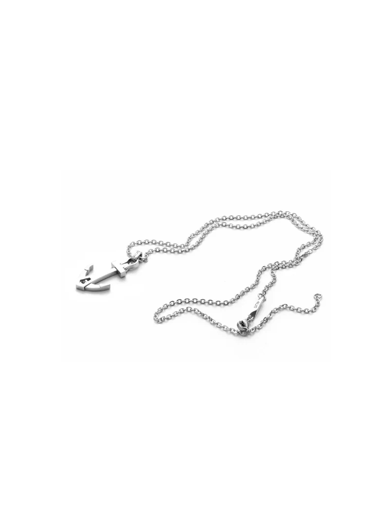 Acquista ora collana ancora zircone nero su elefantebianco.jewelry