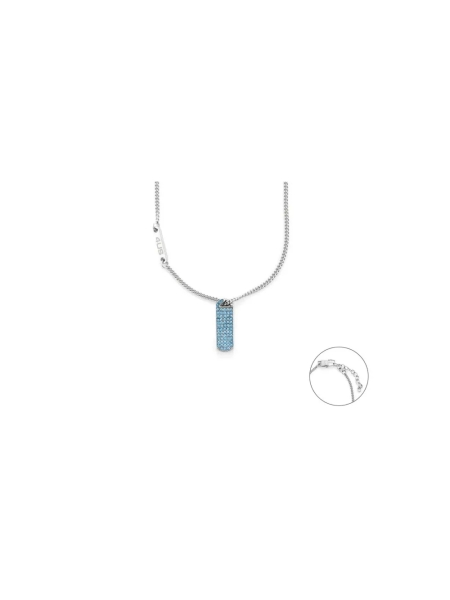 Acquista ora collana targetta con zirconi su elefantebianco.jewelry