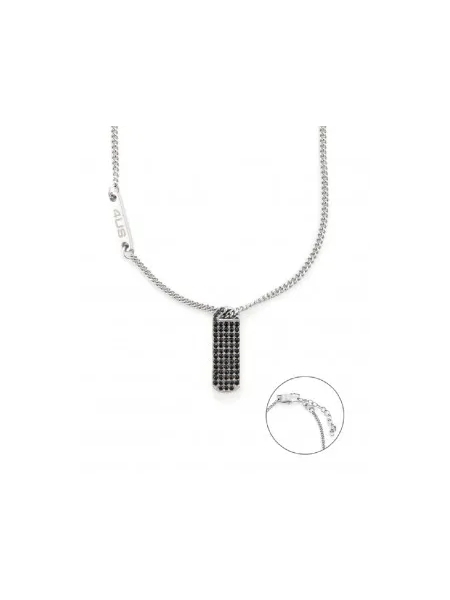 Acquista ora collana targetta con zirconi su elefantebianco.jewelry 2