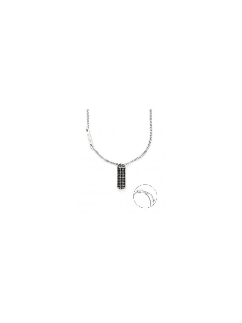 Acquista ora collana targetta con zirconi su elefantebianco.jewelry